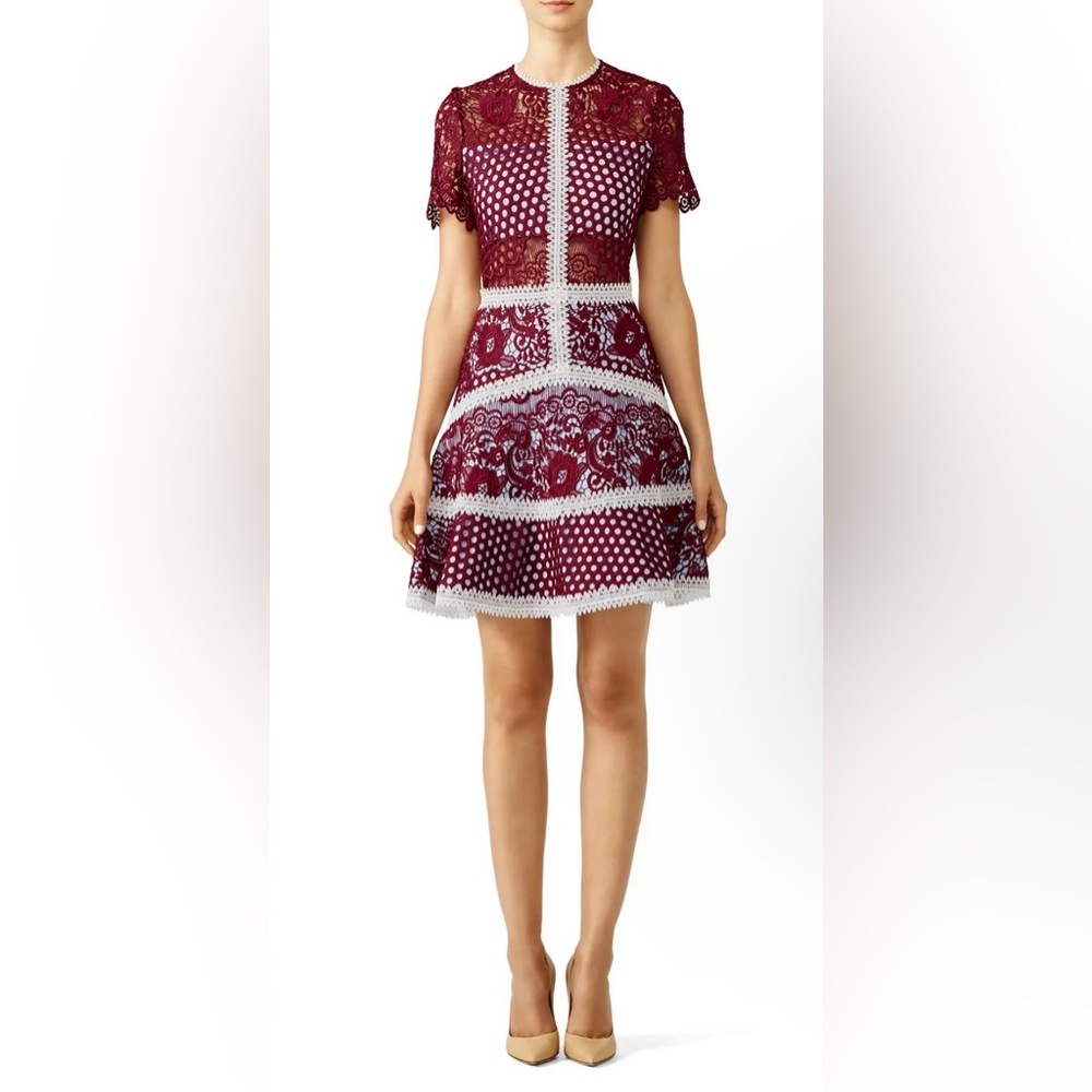 Alexis Burgundy Rustikan Dress NWOT Size Small